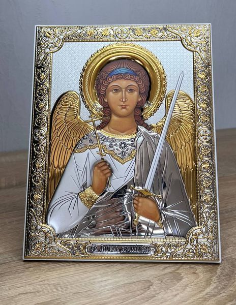 Прямоугольная икона "Ангел Хранитель" без бортовая (красное дерево) P-4/007/GK фото